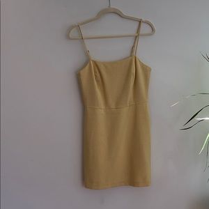 Gingham yellow dress